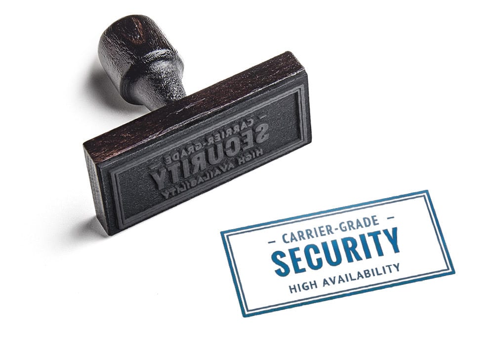 Carrier-grade security and high availability